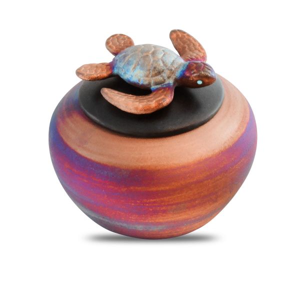 Baby Turtle Raku Keepsake