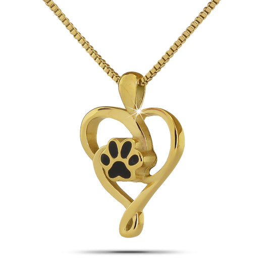 Connected Love Gold Steel Keepsake Urn